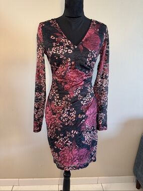 Guess Print Lace Dress